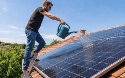 Arroser les panneaux solaires améliore-t-il leur production ?